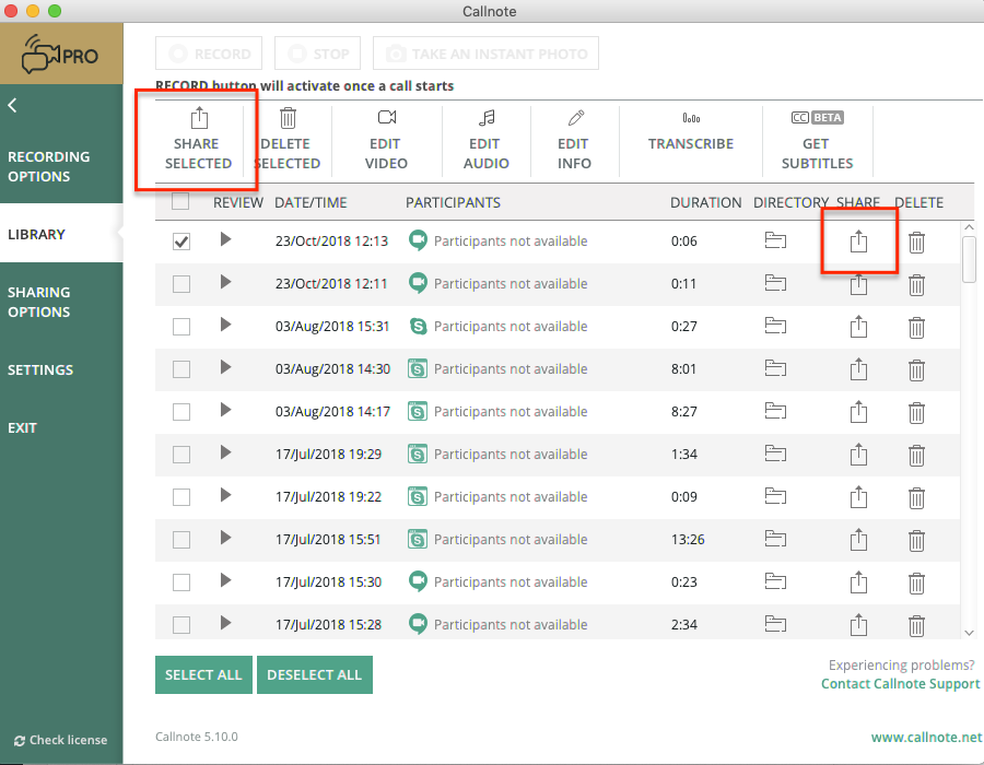 Sharing Exporting Forwarding